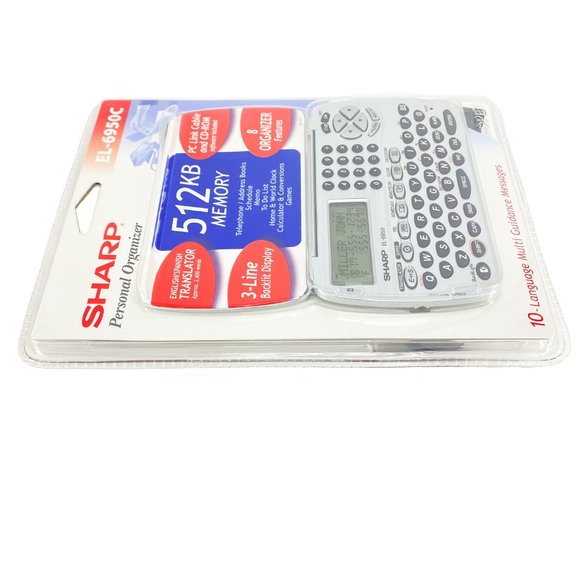 SHARP Personal Organizer English Spanish Translator 512KB Memory EL-6950C NEW - Picture 2 of 7